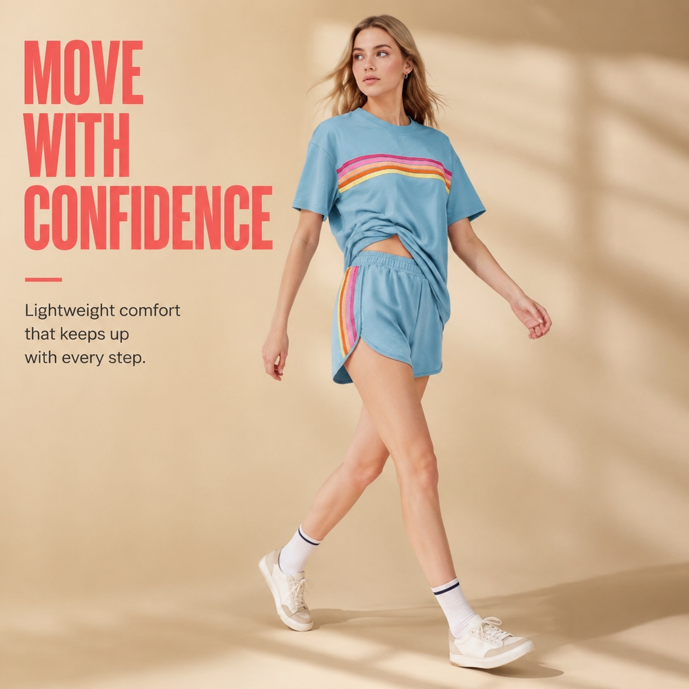 Vintage Fashion T Shirts - Женский спортивный костюм из двух предметов: