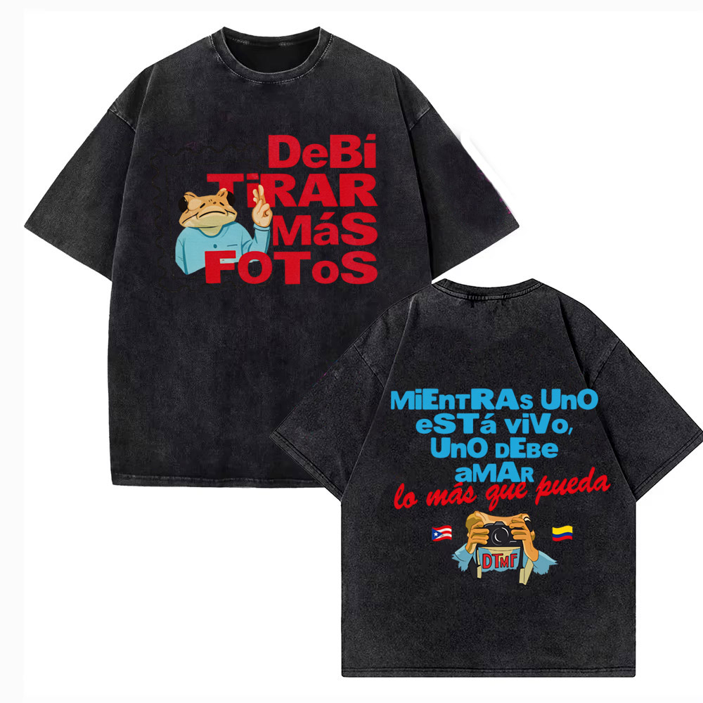 Vintage Fashion World - Футболка Rapper Bad Bunny Debi Tirar
