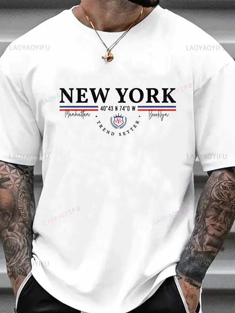 Vintage Fashion New York - Футболка с рисунком Нью-Йорка, унисекс, винтажная