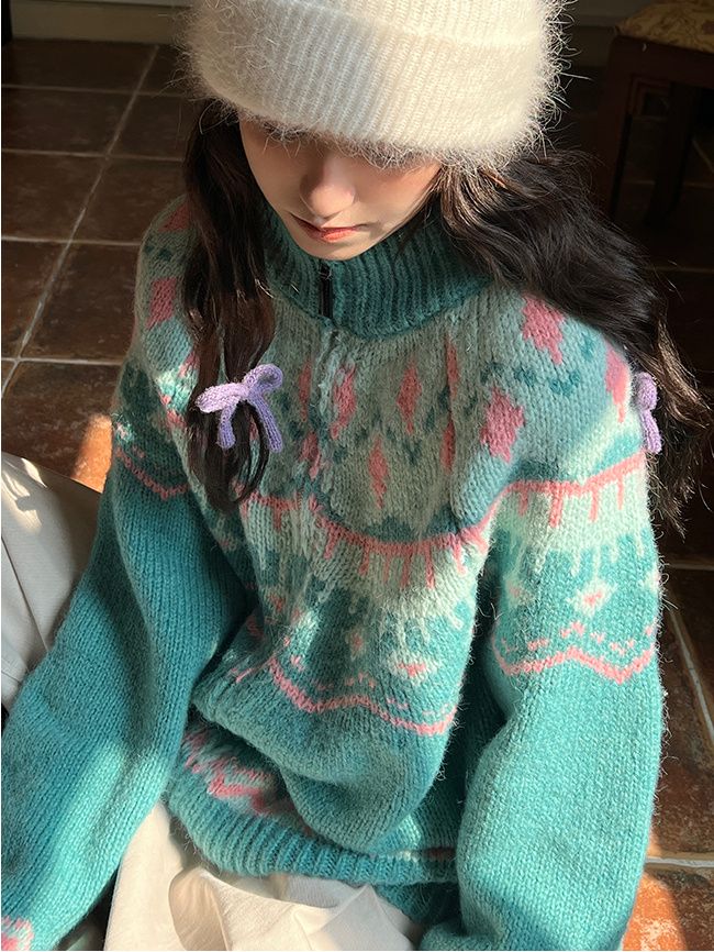 Vintage Fashion Faire - Осенне-зимний ретро-кардиган в стиле Fair Isle,