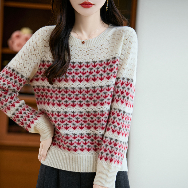 Vintage Fashion Faire - Свитер Fair Isle, весенне-осенний свитер для