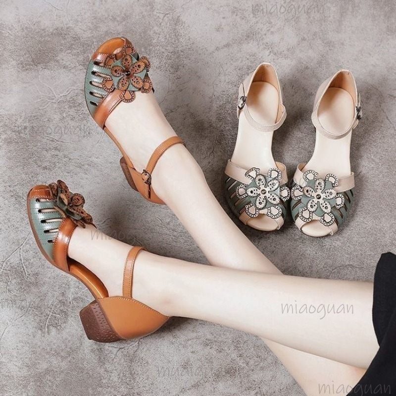 Vintage Outdoor Fashion - Женские винтажные сандалии-гладиаторы с открытым носком,