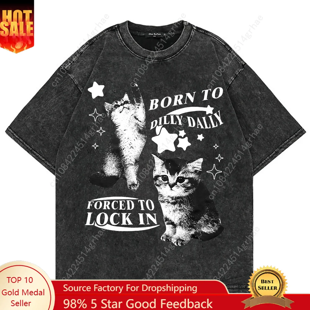 Vintage Fashion T Shirts - Футболка унисекс оверсайз из 100% хлопка