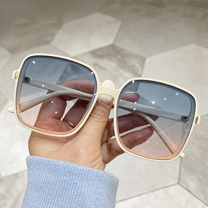 Vintage Fashion Luxury - Винтажные квадратные солнцезащитные очки оверсайз для