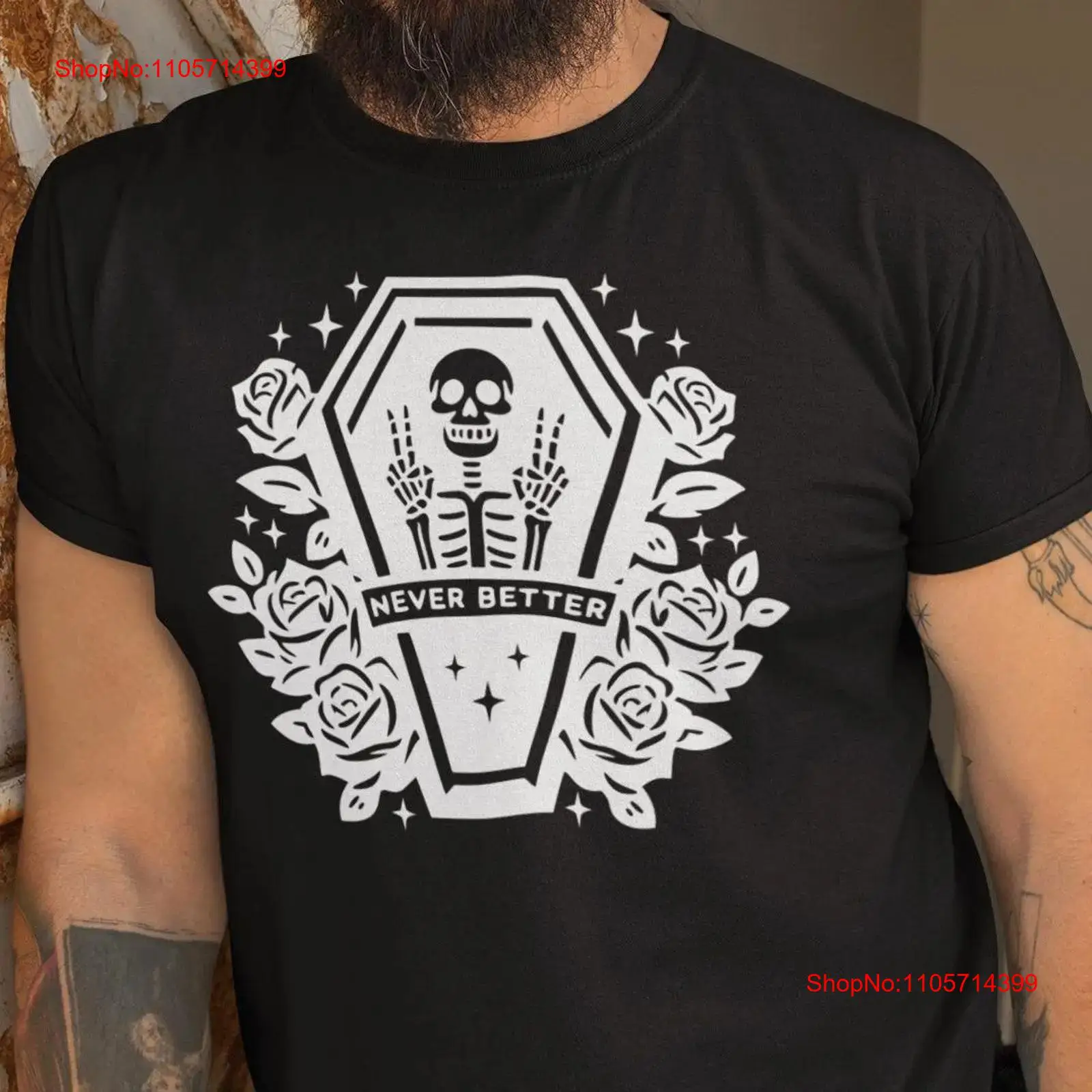 Quirky Vintage Fashion - Футболка Never Better с саркастическим принтом