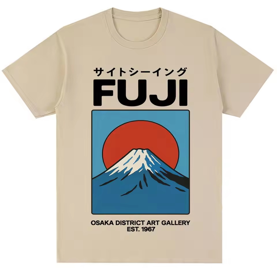 Vintage Fashion Osaka - Футболка в японском стиле Fuji Osaka