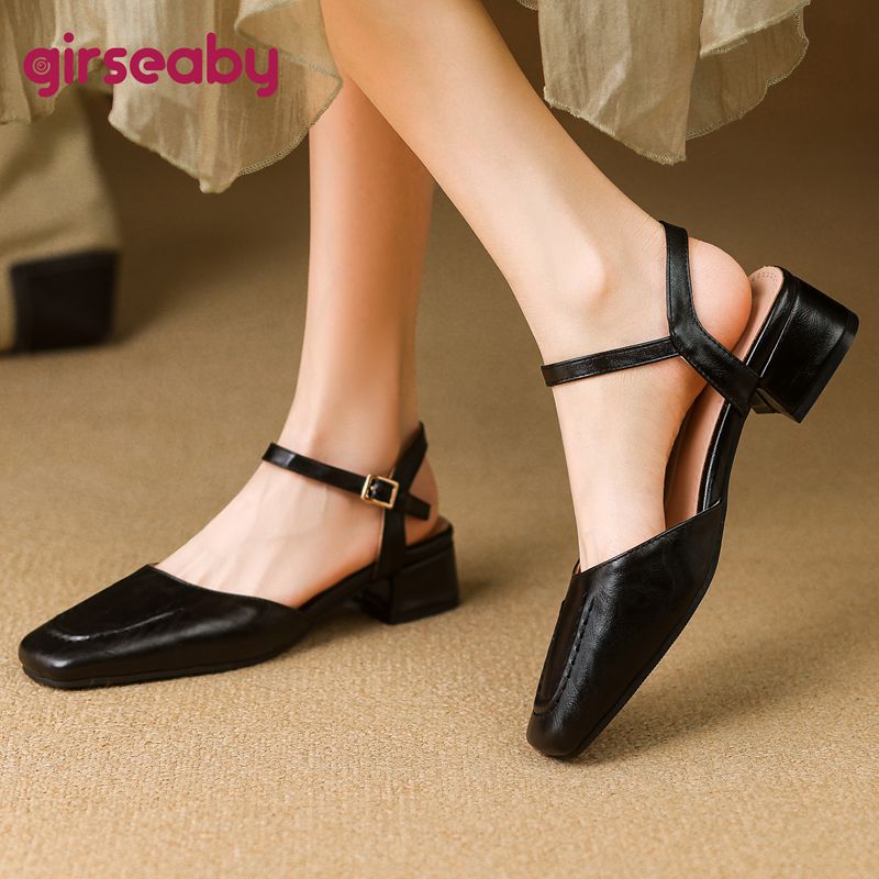 Vintage Fashion Heels - Girseaby 2025 г. Женские сандалии с