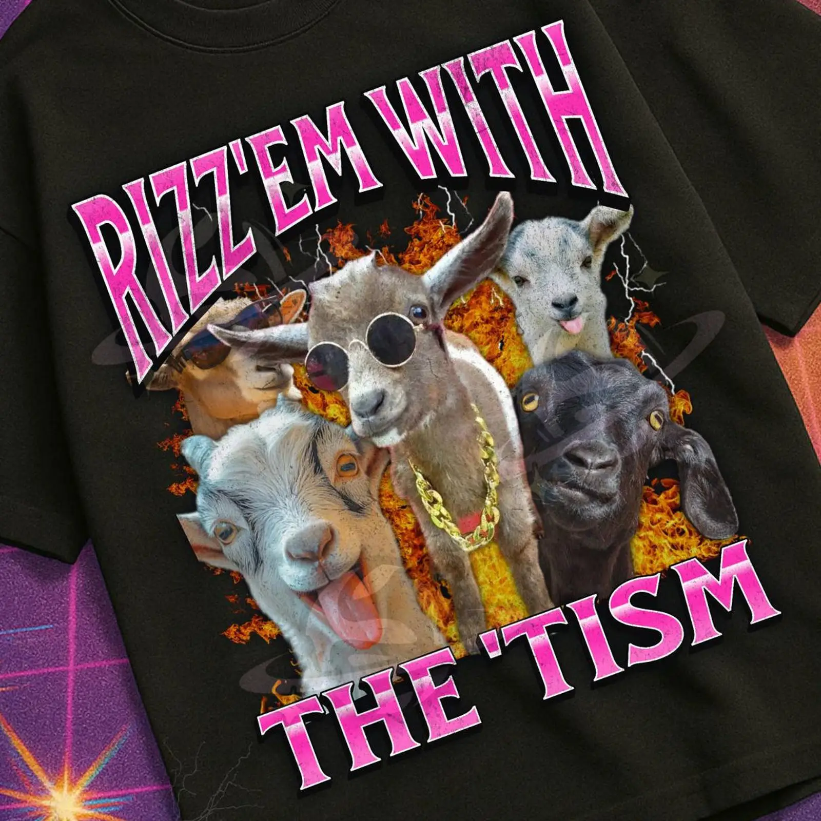 Vintage Fashion Gen Z - Футболка Rizz 'Em With The 'Tism