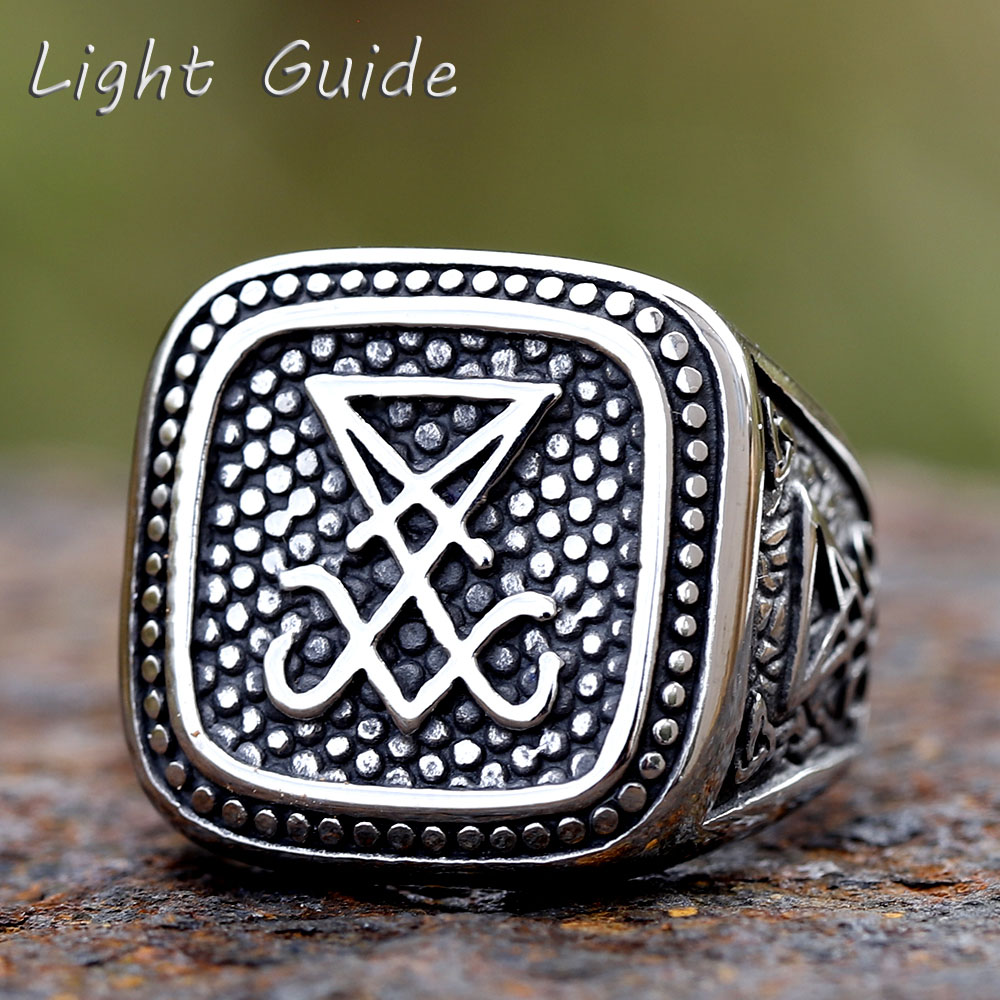Vintage Fashion Guide - Новинка 2024, Винтажное кольцо Sigil Lucifer