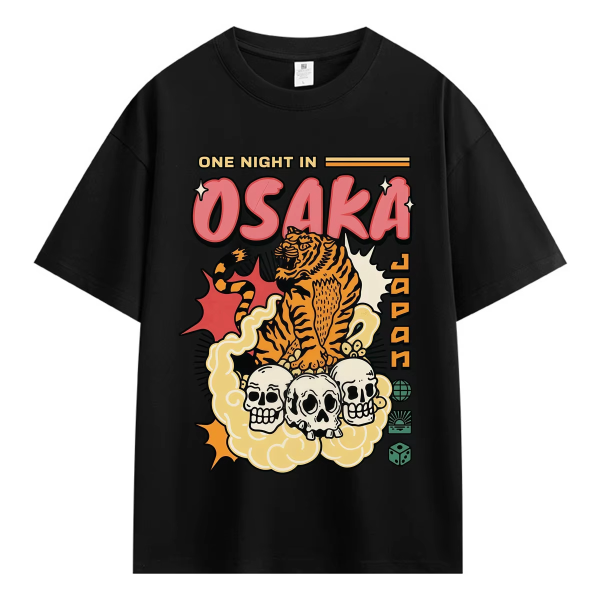 Vintage Fashion Osaka - Футболка с принтом «Одна ночь в