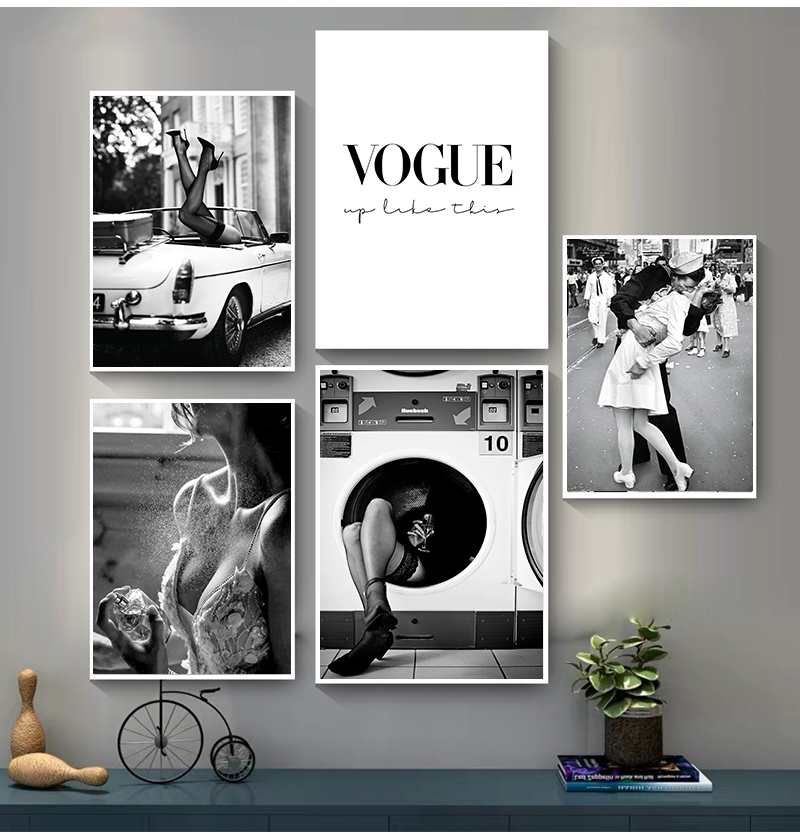 Женские портреты для гостиной: – обзор и цена Vintage Vogue Fashion Poster